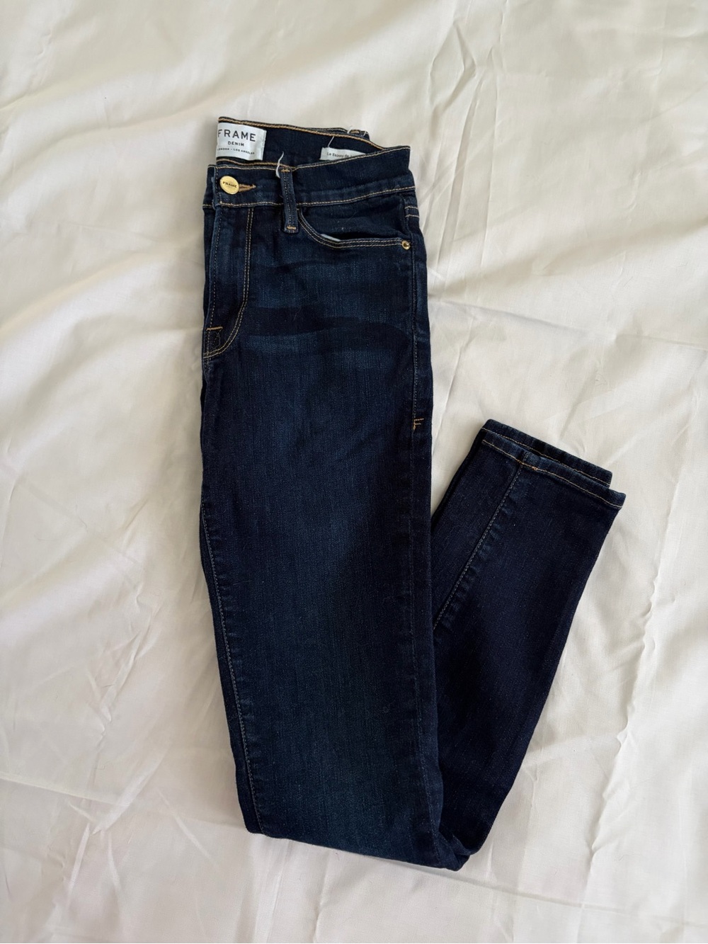 FRAME Le Skinny de Jeanne Jeans Dark Wash Skinny